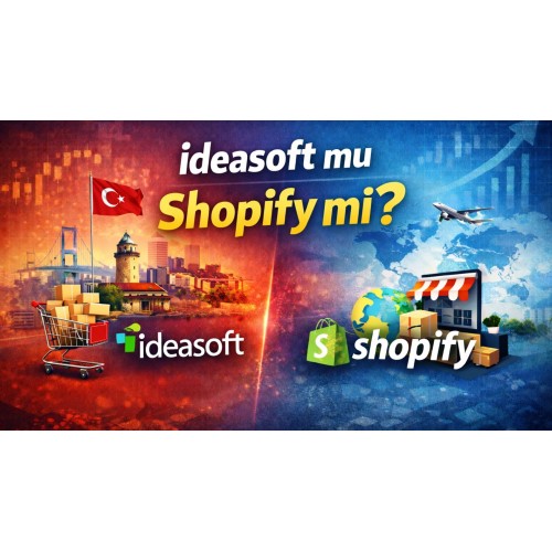 İdeasoft mu Shopify mı? Türkiye İçin E-Ticaret Karşılaştırması (2026)
