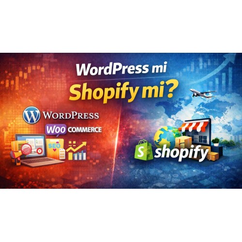 WordPress (WooCommerce) mi Shopify mi? E-Ticaret İçin Hangisi Daha Avantajlı?